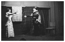 Carlos N&uacute;&ntilde;ez Cort&eacute;s y Patricia Jaimovich en Il figlio del pirata.