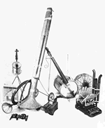 Los primeros instrumentos informales creados por Les Luthiers.